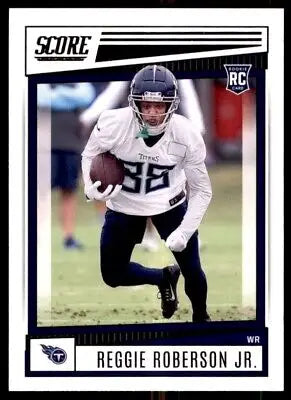 Reggie Roberson Jr. rookie card from 2022 Score Tennessee Titans #397, text-align center