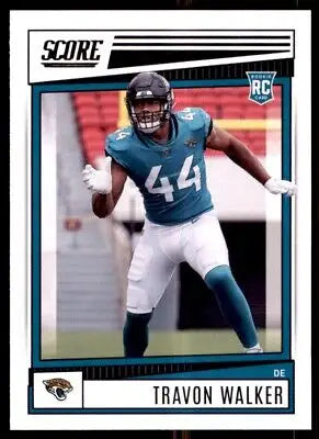 Travon Walker Rookie Card from 2022 Score Jacksonville Jaguars #340, text-align center