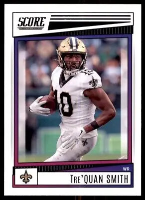 Tre’Quan Smith football card from 2022 Score New Orleans Saints #55, text-align center