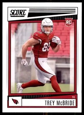 Trey McBride football card from 2022 Score, Arizona Cardinals #369 collectible item