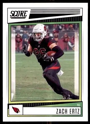 Zach Ertz football card from 2022 Score Arizona Cardinals #145, text-align center