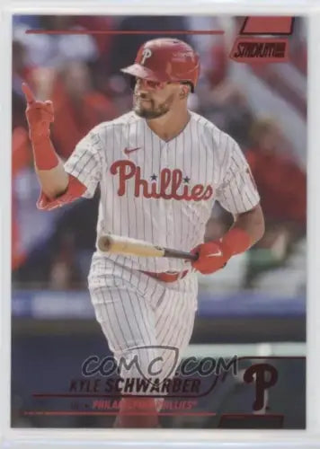 Kyle Schwarber 2022 Stadium Club Red Foil #262 baseball card for Philadelphia Phillies