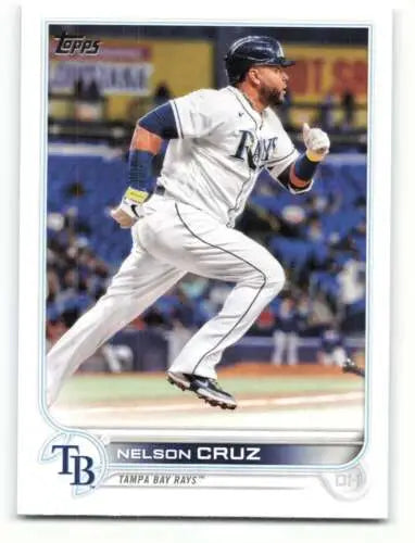 Nelson Cruz baseball card 2022 Topps #104 NM-MT Rays original gloss collectible