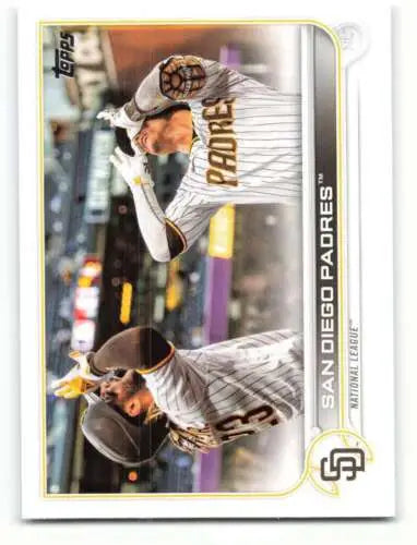 Baseball card featuring Simply Sandoval of the San Diego Padres in pinstriped uniform