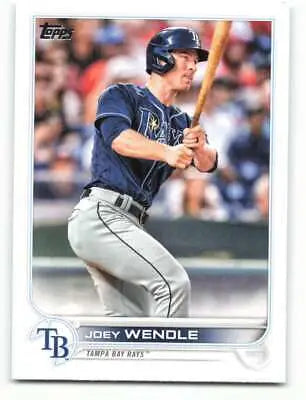 2022 Topps #145 Joey Wendle NM-MT Rays baseball card with original gloss for collectors