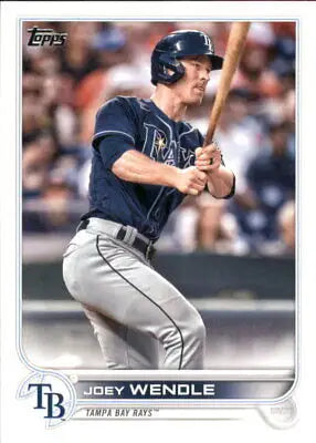 Joey Wendle 2022 Topps #145 Baseball Card for Tampa Bay Rays Collectors