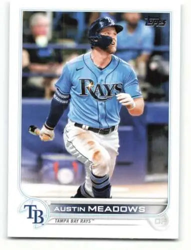 Austin Meadows baseball card from 2022 Topps #152 with original gloss finish