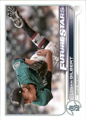 Logan Gilbert Future Stars baseball card for Seattle Mariners from 2022 Topps series