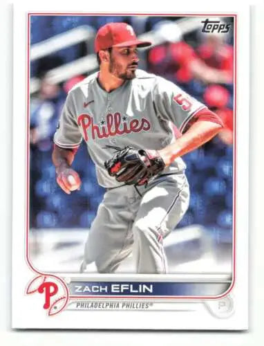 2022 Topps #179 Zach Eflin baseball card with original gloss for collectors and enthusiasts