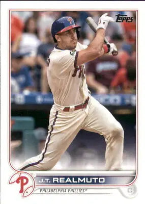 J.T. Realmuto Philadelphia Phillies baseball card from 2022 Topps #180 NM-MT