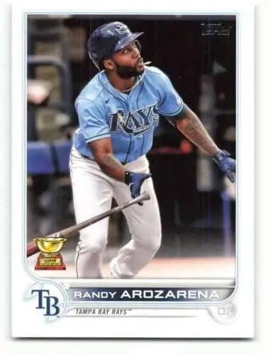 2022 Topps #196 Randy Arozarena baseball card with original gloss, Rays ID 40710