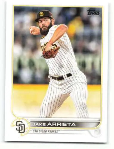 2022 Topps #214 Jake Arrieta NM-MT Padres baseball card with original gloss finish