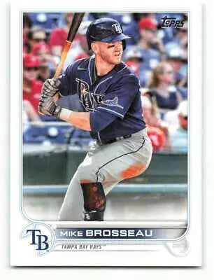 2022 Topps #223 Mike Brosseau NM-MT Rays Baseball Card with original gloss and great value