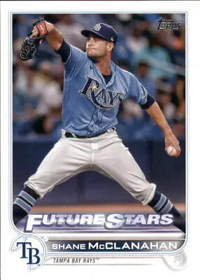 2022 Topps #244 Shane McClanahan Future Stars Tampa Bay Rays Baseball Card NM-MT