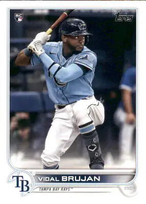 2022 Topps Vidal Brujan Rookie Baseball Card for Tampa Bay Rays NM-MT Condition