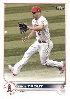 Mike Trout 2022 Topps #27 Los Angeles Angels Baseball Card NM-MT