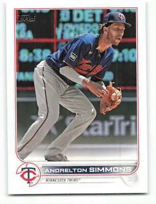 2022 Topps #306 Andrelton Simmons NM-MT Twins baseball card with original gloss