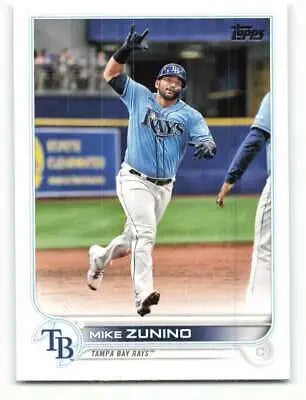 Mike Zunino 2022 Topps #324 baseball card, original gloss, NM-MT condition