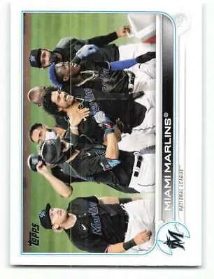 2022 Topps #326 Miami Marlins baseball card with original gloss featuring Simply Sandoval