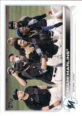 2022 Topps #326 Miami Marlins Team Card MLB Baseball Card NM-MT for collectors