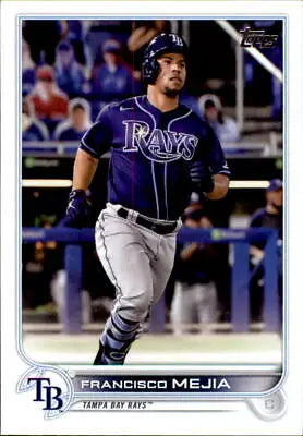 Baseball card of Francisco Mejia from 2022 Topps Tampa Bay Rays MLB collection