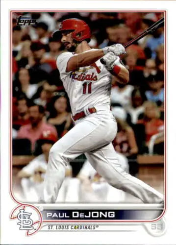 2022 Topps #441 Paul DeJong NM-MT Cardinals baseball card featuring original gloss