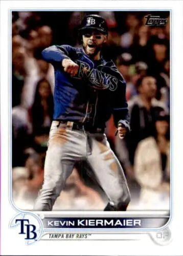 Kevin Kiermaier baseball card 2022 Topps #454 original gloss Rays Simply Sandoval