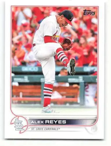 Alex Reyes 2022 Topps #47 baseball card featuring original gloss for Cardinals fans