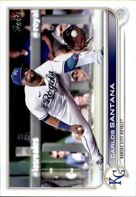 Carlos Santana Kansas City Royals MLB Baseball Card from 2022 Topps #510, NM-MT condition