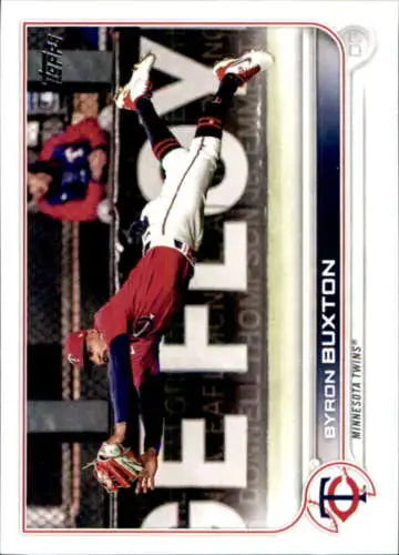 Byron Buxton 2022 Topps #576 baseball card featuring original gloss, NM-MT Twins