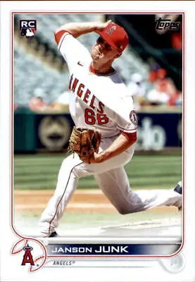 Janson Junk Rookie 2022 Topps #594 Los Angeles Angels Baseball Card NM-MT