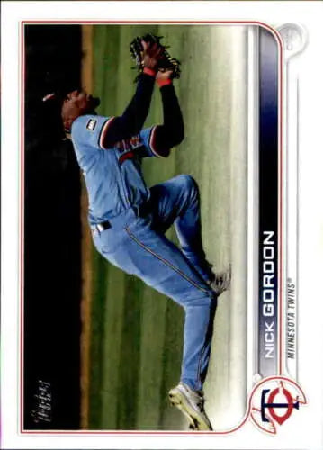 2022 Topps #598 Nick Gordon NM-MT Baseball Card with original gloss for collectors