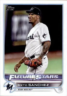 Sixto Sanchez Future Stars baseball card from 2022 Topps #621 Miami Marlins MLB