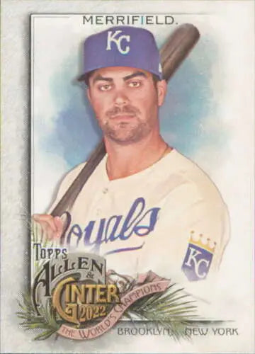 Whit Merrifield baseball card from 2022 Topps Allen and Ginter, original gloss finish