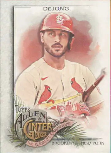 Paul DeJong baseball card from 2022 Topps Allen and Ginter collection with original gloss