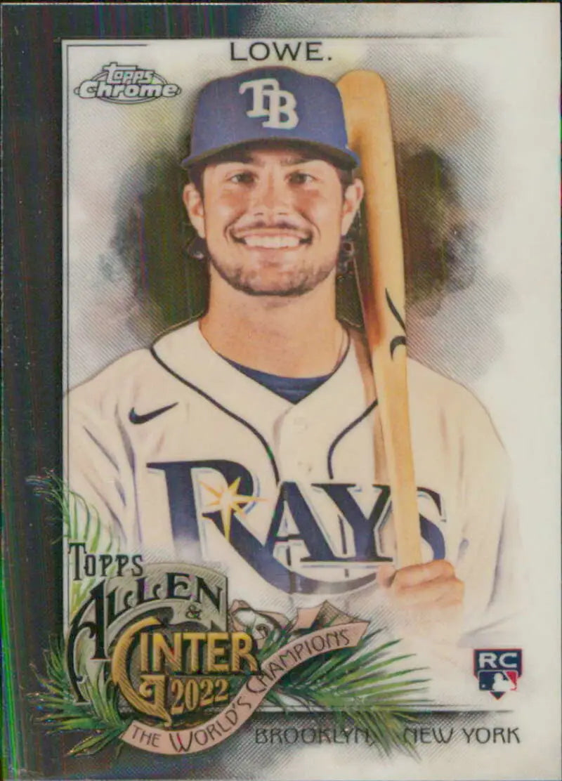 2022 Topps Allen & Ginter Chrome #196 Josh Lowe Rookie Tampa Bay Rays Baseball Card