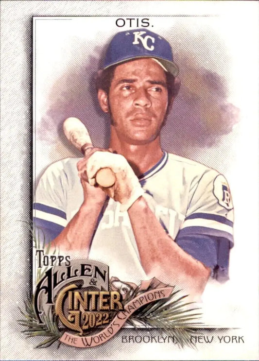 Amos Otis Kansas City Royals baseball card from 2022 Topps Allen & Ginter #187