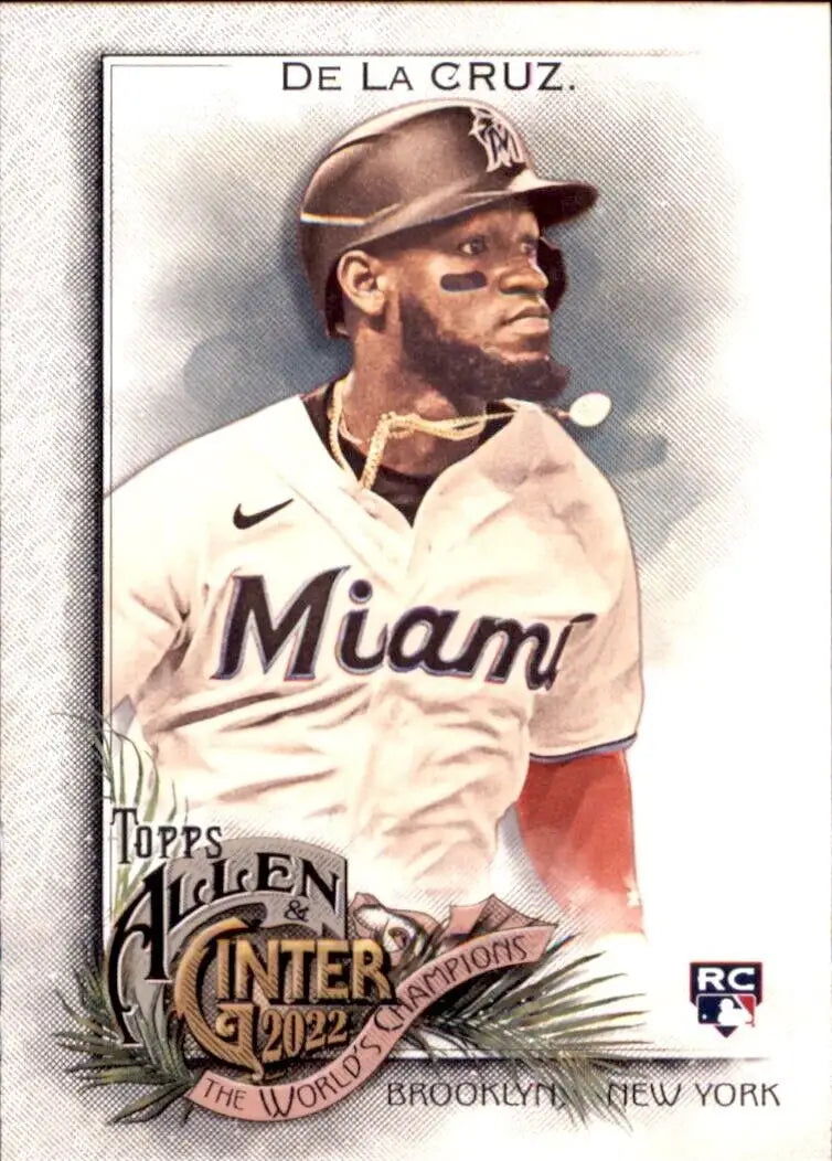 2022 Topps Allen & Ginter Bryan De La Cruz Rookie Miami Marlins MLB Baseball Card