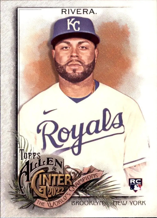 Emmanuel Rivera Rookie baseball card from 2022 Topps Allen & Ginter Kansas City Royals