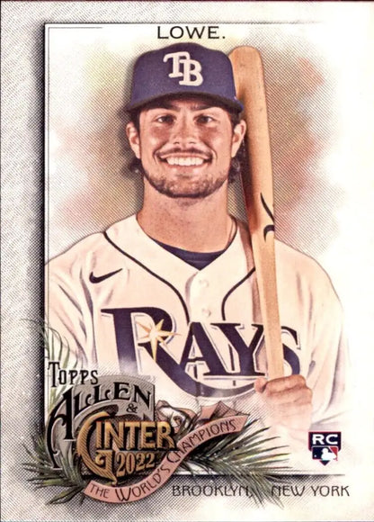 Brandon Lowe baseball card from 2022 Topps Allen & Ginter Josh Lowe rookie set