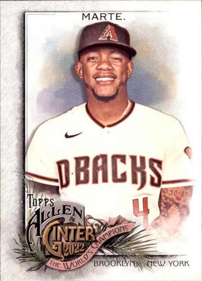 Ginter Ketel Marte baseball card featuring Marte Arizona Diamondbacks #92 collectible