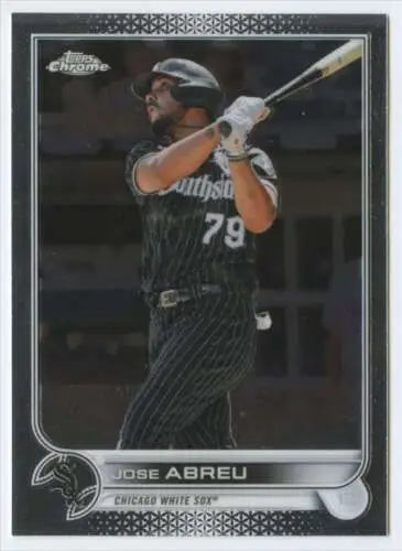 2022 Topps Chrome #28 Jose Abreu baseball card with original gloss from the White Sox