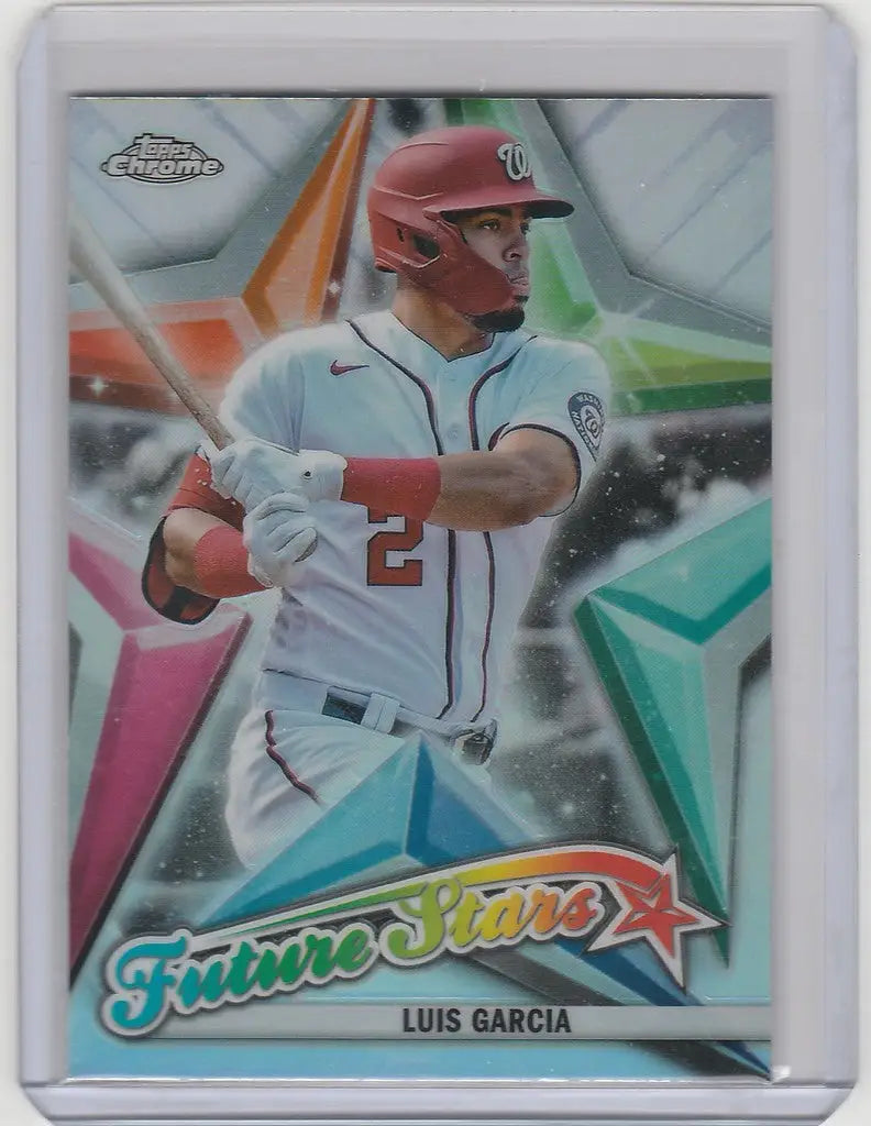 Baseball trading card of FS8 Luis Garcia from 2022 Topps Chrome Future Stars