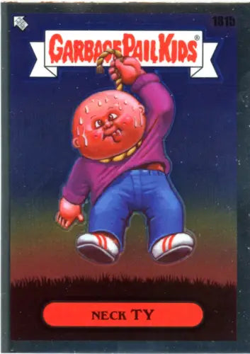 Necktie character in purple sweater and blue pants from Chrome Garbage Pail Kids Series 5