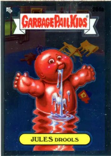 Red drooling cartoon character from Topps Chrome Garbage Pail Kids Series 5 card