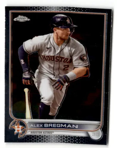 Alex Bregman baseball card from 2022 Topps Chrome Sonic Edition with original gloss