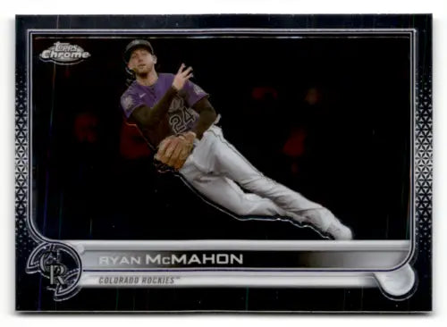 Ryan McMahon baseball card from 2022 Topps Chrome Sonic Edition with original gloss finish