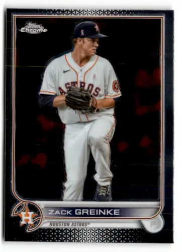 2022 Topps Chrome Sonic Edition #5 Zack Greinke baseball card with original gloss finish