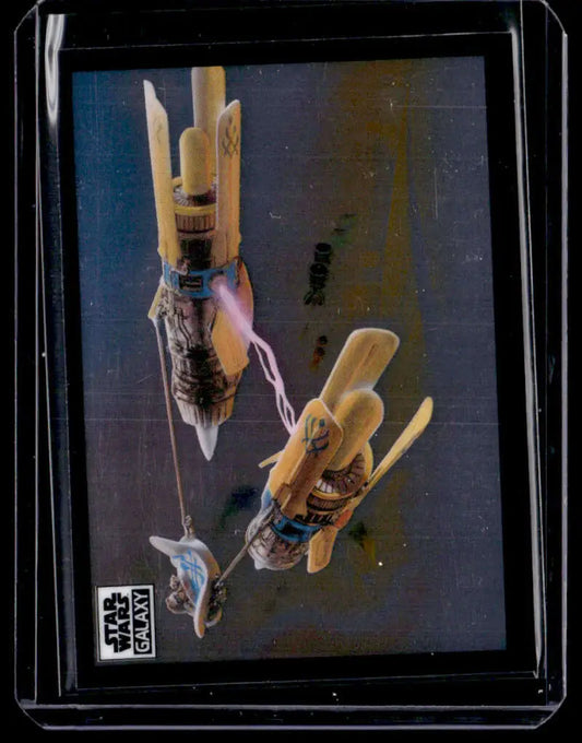 Two Star Wars-themed clothespins featuring Boonta Eve Classic designs