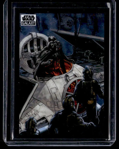 Star Wars trading card featuring a TIE Fighter from 2022 Topps Chrome Lord Vader Readies